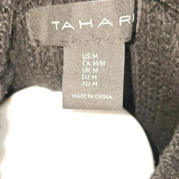 TAHARI Long Sleeve Sweater Dress Open Shoulder Black - Picture 6 of 8